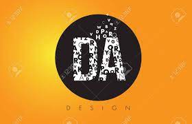 #newpost #nameletters #alphabet #dpz #likesforfollow #gfbf #gfbfgols. Da D A Logo Design Made Of Small Letters With Black Circle And Yellow Background Royalty Free Cliparts Vectors And Stock Illustration Image 79340366