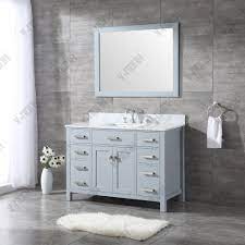 Select from a wide variety of white vanities online. China Fresh Grey Top Quality With White Marble Top Bathroom Vanity China Large Storage Hangzhou