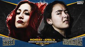 Tiara James is back at Electric Haze in Worcester for Wrestling Open this  Thursday, 2/13/25 to challenge the returning Gabby Forza! Get your tickets  online at ShopIWTV for guaranteed entry or grab