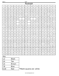 Rudolph Holiday Division Coloring Squared Math Coloring Math Coloring Worksheets Math Worksheets
