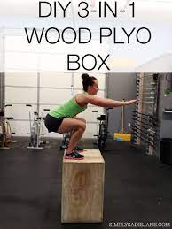 Diy 3 In 1 Wood Plyo Box For 35 Fitness Tutorials Diy Workout Diy Exercise Equipment Diy Plyo Box