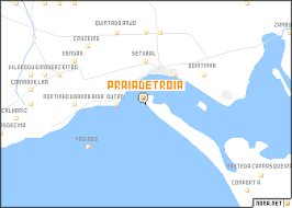 Tróia is a peninsula located in grândola municipality, portugal, next to the sado river estuary. Praia De Troia Portugal Map Nona Net