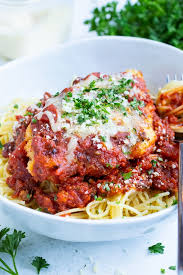 Most chicken parmesan recipes take tons of effort and a lot longer to prepare. Easy Gluten Free Chicken Parmesan Evolving Table