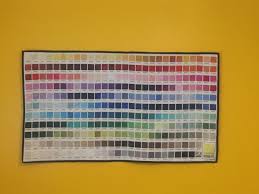 kona colour chart super simply quilted and then hung in my