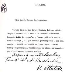 Ataturk Un Viyana Elcisi Cevat Ustun Un Eseri Hakkinda Turk Tarih Kurumu Na Verdigi Direktif 2020 Duygular Tarih