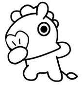 Print images for free in good quality and in a4 format. Coloring Pages Bt21 Morning Kids