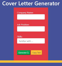 Unique cover letter generator want to save time while applying to jobs? Cover Letter Generator Using Javascript