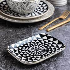 Thyme Table Dinnerware Assorted Patterns Stoneware Appetizer Plates Walmart Com Appetizer Plates Personal Cooking Dinnerware