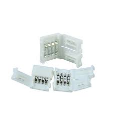 10pcs lot no soldering 10mm 4pin connector pcb board wire for 5050 rgb led strip free shipping in connectors from home improvement on aliexpre led solder papan