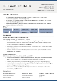 A modern cv / resume is an ideal choice for all it professions (programmers. Software Engineer Resume Example Writing Tips Resume Genius