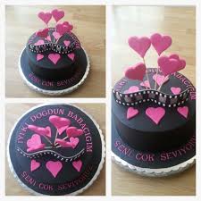 Birthday Cake Ideas For Husband Black And Pink Birthday Cake For Photographer Husband Love Facebook Kutlamaagaci Cake Pink Birthday Cakes Sweet Candy