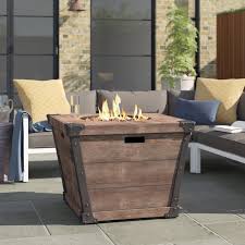 The durable and minimalistic design makes it a great centerpiece, and with dimensions of 30 x 30 x 25 inches, this unit can easily fit into any backyard size. Coomes Concrete Propane Gas Fire Pit Table 95 00