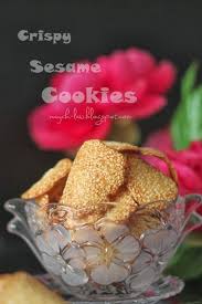 厨苑食谱 芝麻薄脆饼 crispy sesame cookies sesame cookies cookie recipes cookies