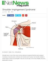 Shoulder problems including pain, are one of the more common reasons for physician visits for musculoskeletal symptoms. Shoulder Impingement Syndrome