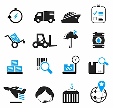 Icon Free Vector Vector Icon Logistics And Shipping Icons Desain Banner Desain