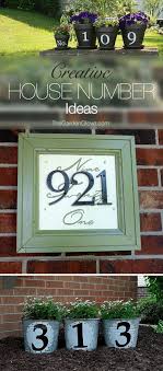 Choose a finish that maximizes contrast and legibility. Creative Diy House Numbers Great Ideas Tutorials House Numbers Diy Home Diy House Numbers