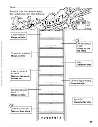 One was to change only the one letter from the word. Uphill Word Ladder Grades 4 6 Printable Skills Sheets