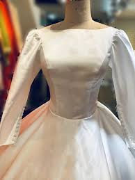 Maybe you would like to learn more about one of these? Minimalist Long Sleeves Royal White Satin Ball Gown Wedding Dress With Court Train Various Styles