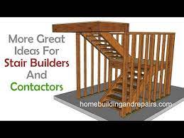 How To Support Landing When Building Stairs With Heavy Duty Stringers Design And Framing Ideas Youtube Building Stairs Stair Landing Building A Shed