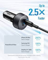 This charge is also compatible with old qc2.0 and qc 1.0 technology. Anker Powerdrive Iii Duo Usb C Car Charger 36w 2 Port Amazon De Elektronik