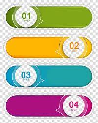 Four Steps Button Chart Computer File Ppt Title Transparent Background Png Clipart Clip Art Transparent Background Banner Design Inspiration