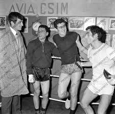 Presse sports : Reportage 'BOXE 1964 ENTRAINEMENT AUZEL'