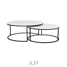 Coffee table with real marble top. Elle Round Marble Nest Coffee Table Set Of 2 Https Apfurniture Com Au