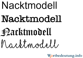 Nacktmodell: Bedeutung, Definition ᐅ Wortbedeutung.info