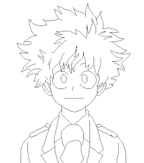 My hero academia coloring pages deku cute. Printable Izuku Midoriya Coloring Pages Anime Coloring Pages