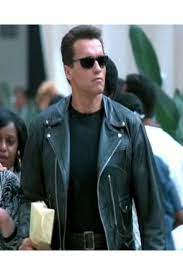 Terminator 2 Leather Jacket Replica T2 Motorcycle Jacket