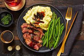 Steak With Garlic Sauce Recipe Hellofresh Recipe Hello Fresh Recipes Garlic Sauce Recipe Steak Dinner Recipes