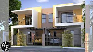 House Design Ideas L 3 Modern Duplex House L Full Plans Youtube Duplex House Design Duplex House Duplex Design
