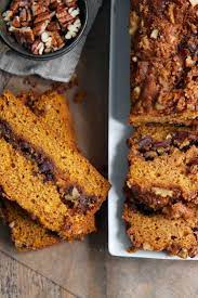 Nyt Cooking This Hearty Pumpkin Bread Is A Sophisticated Twist On The Traditional Version With The Addition Of Bourbon Pumpkin Bread Recipes Spiced Chocolate