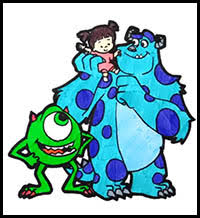Mike & sulley to the rescue! How To Draw Disney S And Pixar S Monsters Inc And Monsters University Characters Cartoon Characters Drawing Tutorials Drawing How To Draw Disney S And Pixar S Monsters Inc And Monsters University Characters