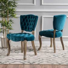 Noble House Bates Dark Teal Velvet Dining Chairs Set Of 2 39298 En 2020 Sillas Tapizadas Muebles Para Casa Diseno De Muebles