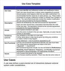 Use Case Template Business Case Template Use Case Templates
