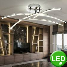 Wohnzimmer decke involvieren einige bilder, die einander in. Beleuchtung Design Chrom Deckenleuchte Led Dimmbar Lampe Deckenbeleuchtung Wohnzimmer Flur Mobel Wohnen Blowmind Com Br