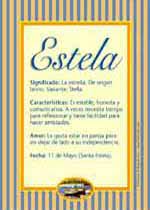 Estela Nombre Para Bebe Imagen Estela Para Compartir
