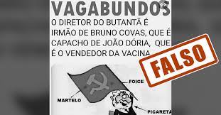 Marinho faz sua imitação de doria para falar sobre as expectativas com o depoimento do presidente do instituto butantan dimas covas na sessão desta. Verificamos E Falso Que Diretor Do Butantan E Prefeito De Sao Paulo Sao Irmaos Agencia Lupa