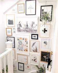 Print your personalized magnets, posters, canvas prints, pillows, blankets and more! 47 Stylish Gallery Wall Decor Ideas To Show Sweet Memory Decoona Gallery Wall Staircase Home Decor Wall Art Gallery Wall Frames
