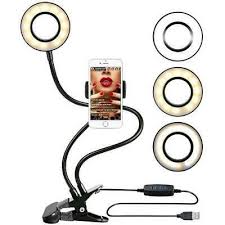 Photo Studio Selfie Led Ring Light With Cell Phone Mobile Holder For Youtube Liv In 2020 Selfie Ring Light Cell Phone Holder Led Ring Light