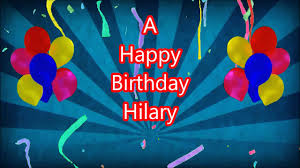 L'expression joyeux anniversaire est si populaire qu'elle se traduit dans une multitude de langues et s'adapte ainsi à notre. Hilary Happy Birthday Blue Sunbeam Youtube