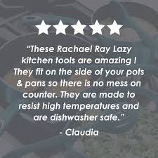 2.6 out of 5 stars with 5 ratings. Rachael Ray Lazy Tool Kitchen Utensils Set 3 Piece Sea Salt Gray Overstock 32246272