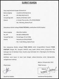Surat kuasa pengambilan dokumen dibuat karena pemilik dokumen yang bertindak sebagai pemberi kuasa, tidak dapat. Contoh Surat Kuasa Pengambilan Visa Dalam Bahasa Inggris Bagi Contoh Surat