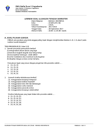 Teks i menggunakan konjungsi, teks ii tidak menggunakan konjungsi. Soal Uts Gasal Xi Umum Bahasa Indonesia 2017 Pdf