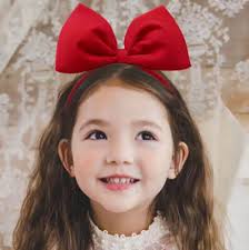 Women Girl Snow White Red Bow Headband Minnie Party Xmas Headband Hair band 