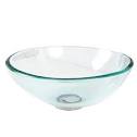Small glass vessel sink
