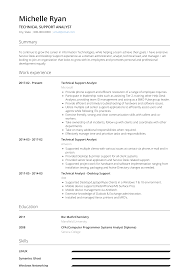 Application Support Resume Examples Free Resume Templates