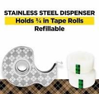 Scotch® Stainless Steel Dispenser Starter Pack with Magic ...