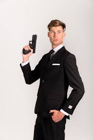 Creative Diy James Bond Halloween Costume With Opposuits Black Knight Suit Blackknight Opposuits Worntobewild